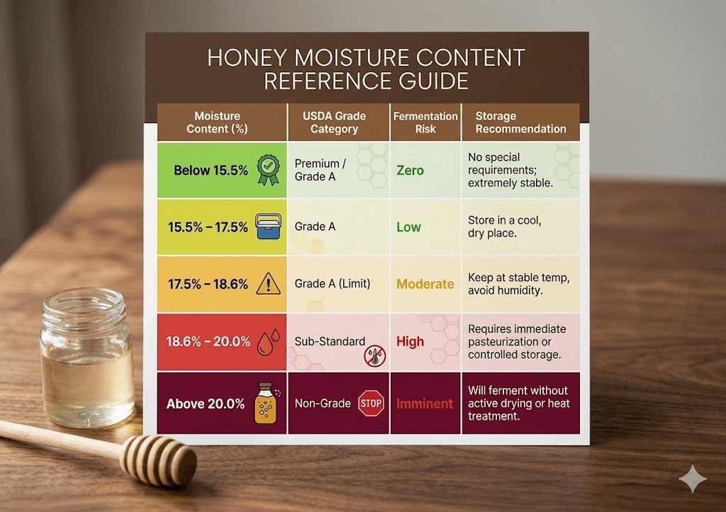 Honey Stability and Grade Matrix (US Industry Standards)