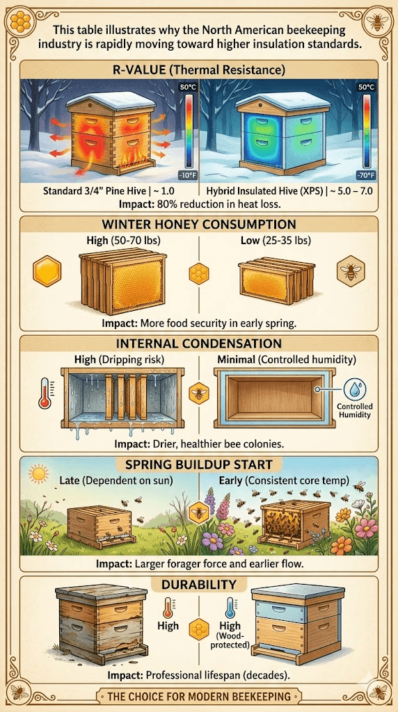 The Thermal Envelope: Engineering High-Performance Insulated Hives for North American Winters
