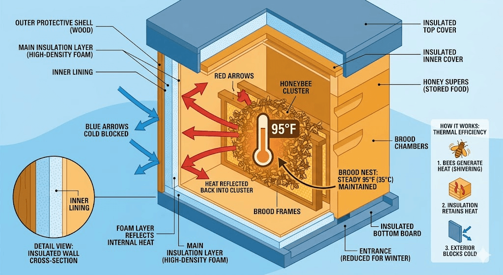 The Thermal Envelope: Engineering High-Performance Insulated Hives for North American Winters